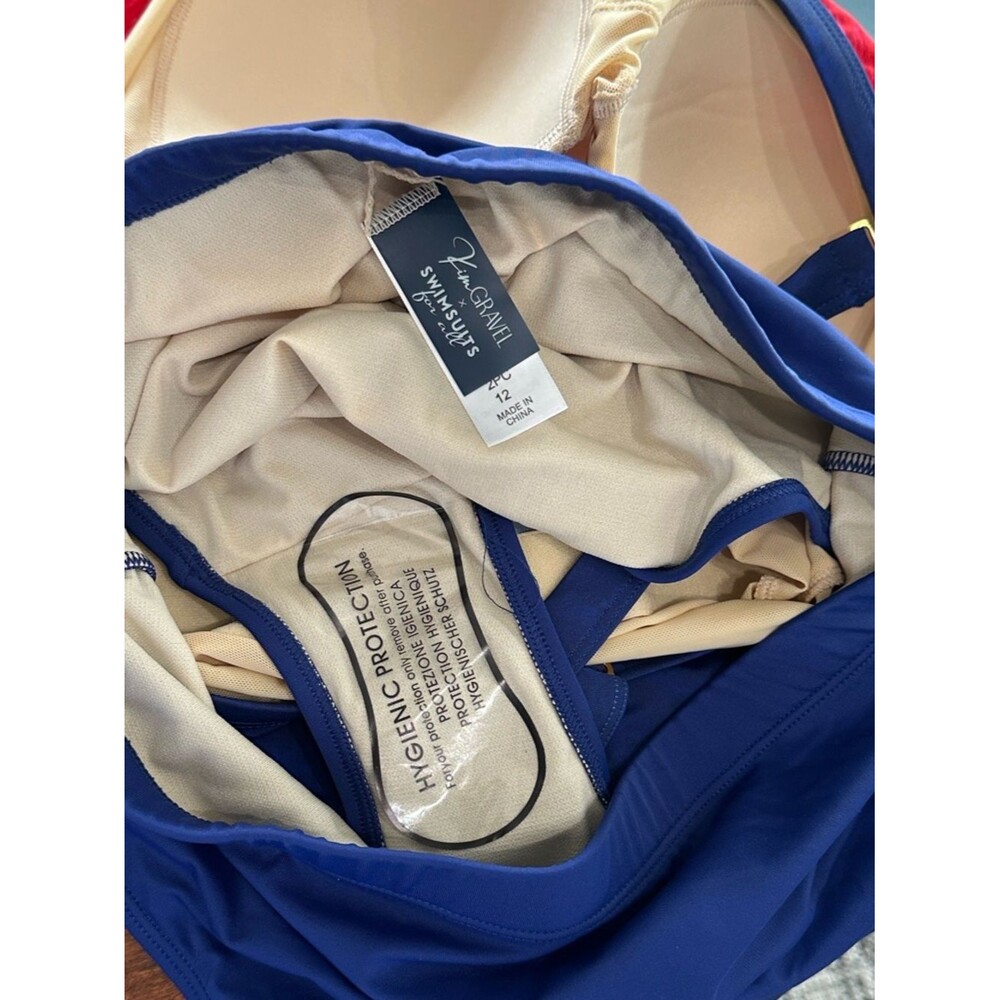 Kim Gravel X Swimsuits For All Bandeau Blouson Tankini 2pc Set NWOT Size 10 - Picture 13 of 13